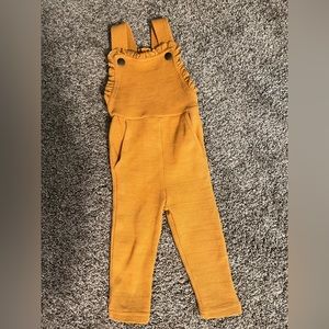 L’ovedBaby overalls, Size 9-12, Mustard yellow